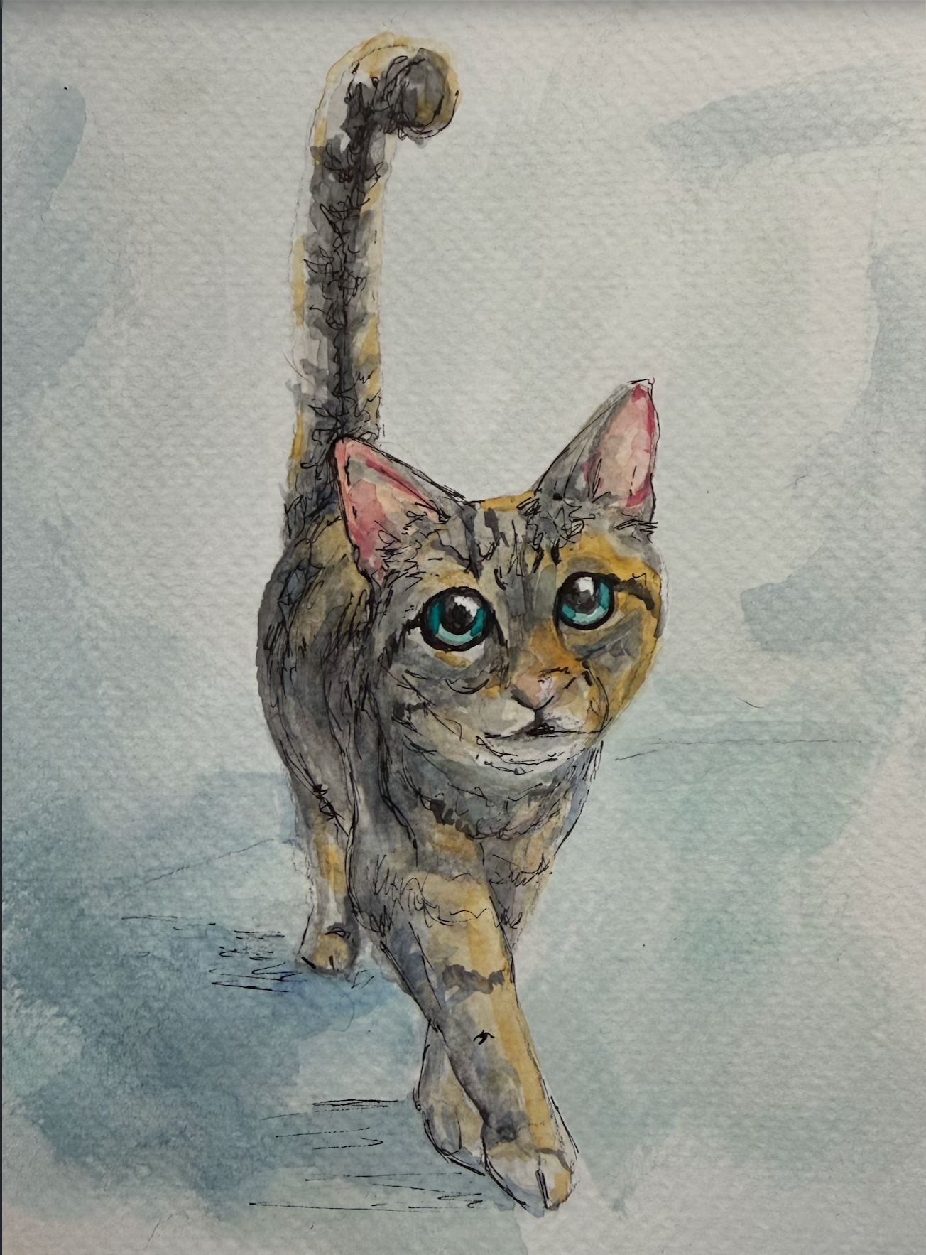 Cat Watercolor