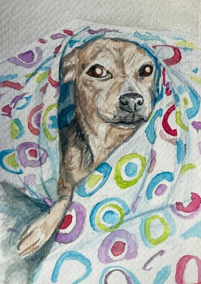 4x6 Custom Pet Watercolor