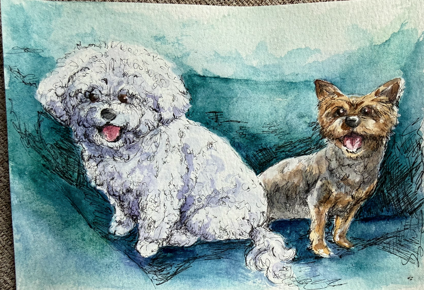Custom Pet Watercolor